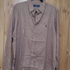 Polo by Ralph Lauren Men's Tan Button Down Shirt